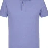 Profuomo slim fit heren polo, paars