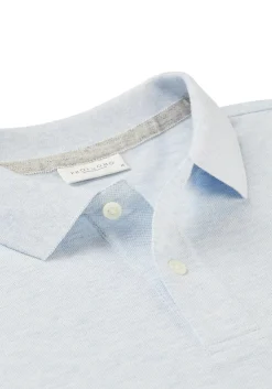 Profuomo slim fit heren polo, blauw