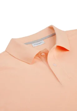 Profuomo slim fit heren polo, oranje