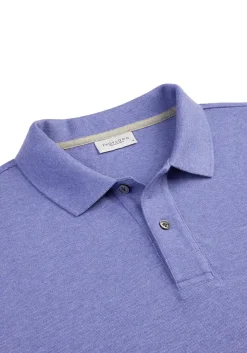 Profuomo slim fit heren polo, paars