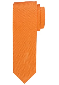 Profuomo stropdas, zijde, oranje