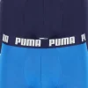Puma Basic Boxer heren (2-pack), licht- en donkerblauw
