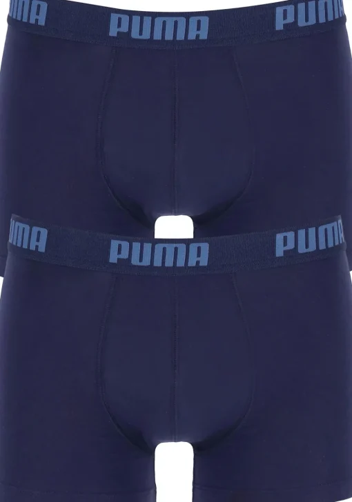 Puma Basic Boxer heren (2-pack), navy blauw