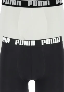 Puma Basic Boxer heren (2-pack), zwart en wit