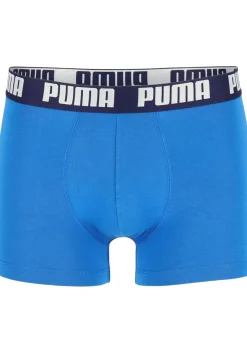 Puma Basic Boxer heren (2-pack), licht- en donkerblauw