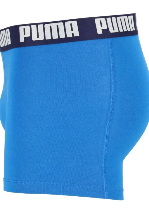 Puma Basic Boxer heren (2-pack), licht- en donkerblauw
