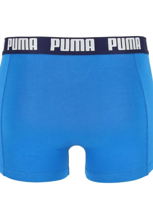 Puma Basic Boxer heren (2-pack), licht- en donkerblauw