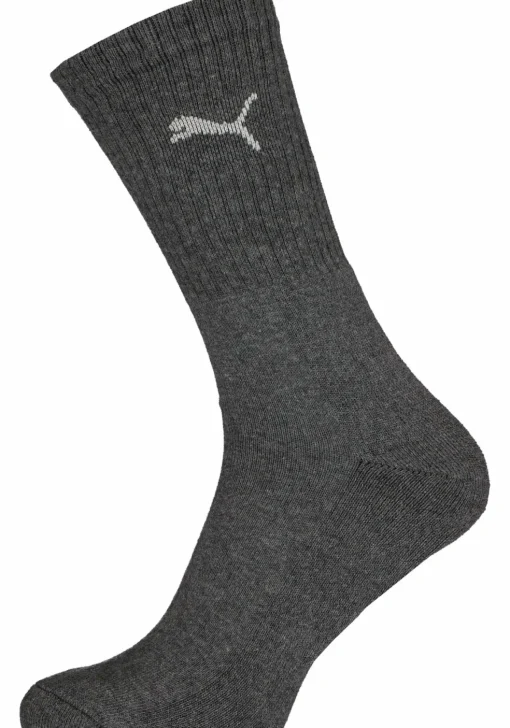 Puma Crew Sock (3-pack), antraciet grijs