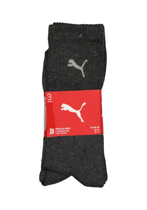 Puma Crew Sock (3-pack), antraciet grijs
