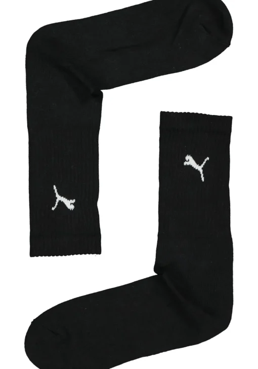 Puma sport cush crew 6-Pack, zwart