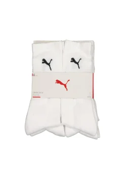 Puma sport cush crew 6-Pack, wit