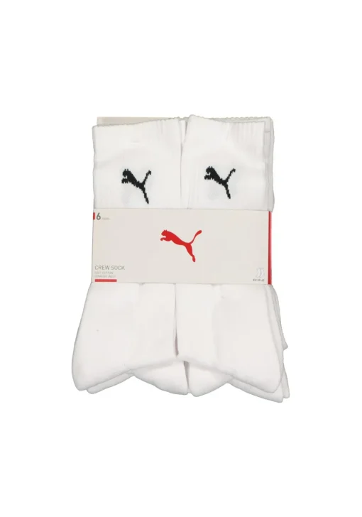Puma sport cush crew 6-Pack, wit