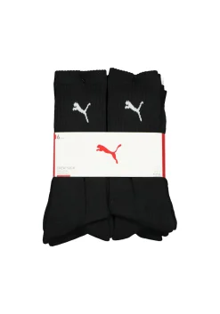 Puma sport cush crew 6-Pack, zwart