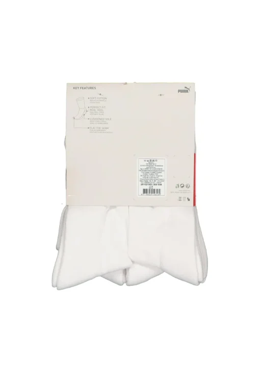 Puma sport cush crew 6-Pack, wit