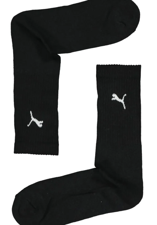 Puma sport cush crew 6-Pack, wit, grijs en zwart