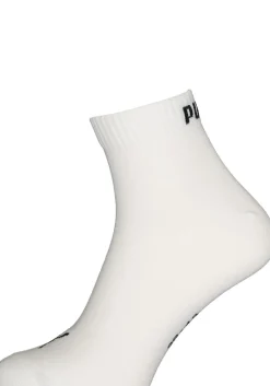 Puma Unisex Quarter Plain (3-pack), unisex hoge enkelsokken, wit