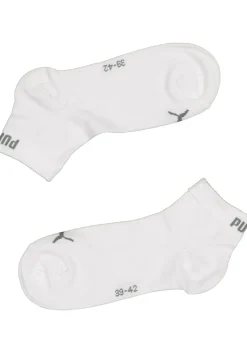 Puma Unisex Quarter Plain (3-pack), unisex hoge enkelsokken, wit, grijs en zwart
