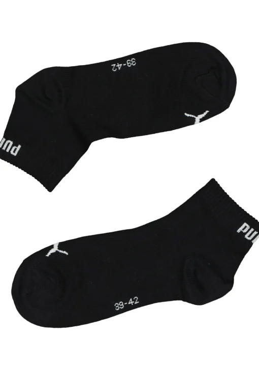 Puma Unisex Quarter Plain (3-pack), unisex hoge enkelsokken, wit, grijs en zwart