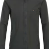 Redmond comfort fit overhemd, twill, groen
