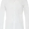 Redmond comfort fit overhemd, popeline, wit