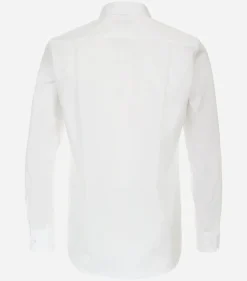 Redmond comfort fit overhemd, popeline, wit