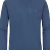 Redmond heren sweatshirt sweatstof, O-hals, blauw (middeldik)
