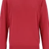 Redmond heren trui katoen, O-hals, rood