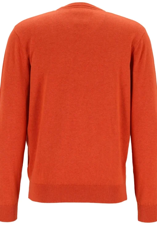 Redmond heren trui katoen, O-hals, oranje