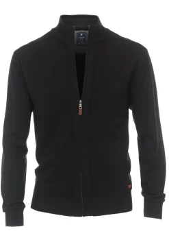 Redmond heren vest katoen, met rits, zwart