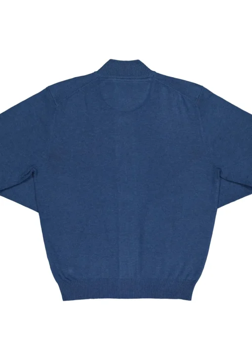 Redmond heren vest katoen, met rits, blauw