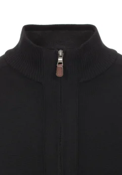 Redmond heren vest katoen, met rits, zwart