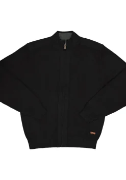 Redmond heren vest katoen, met rits, zwart