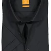 Redmond modern fit overhemd, korte mouw, antraciet grijs