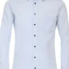 Redmond modern fit overhemd, popeline, blauw