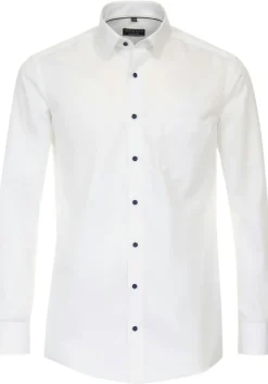 Redmond modern fit overhemd, popeline, wit