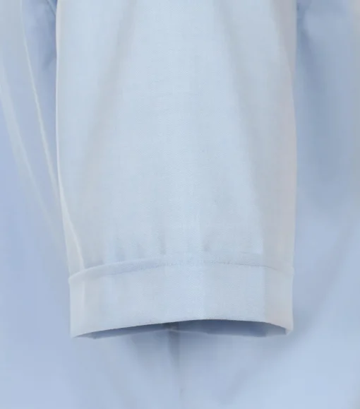 Redmond modern fit overhemd, korte mouw, popeline, blauw