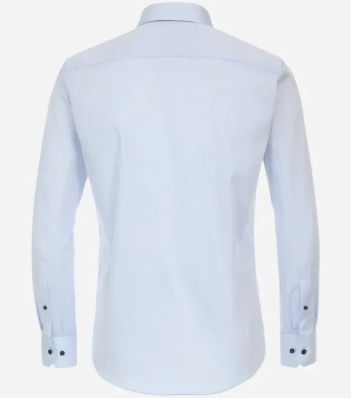 Redmond modern fit overhemd, popeline, blauw