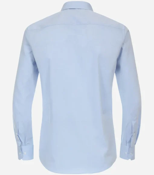Redmond modern fit overhemd, popeline, blauw