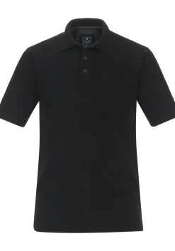 Redmond regular fit heren polo, jersey, zwart
