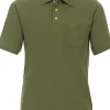 Redmond regular fit heren polo, pique, groen