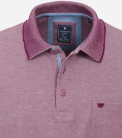 Redmond regular fit heren polo, jersey, paars