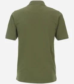 Redmond regular fit heren polo, pique, groen