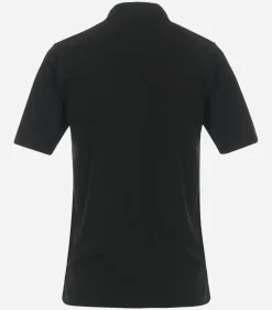 Redmond regular fit heren polo, jersey, zwart