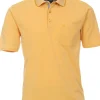 Redmond regular fit poloshirt, geel melange