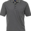 Redmond regular fit poloshirt, antraciet melange