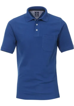 Redmond regular fit poloshirt, kobalt blauw