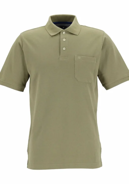 Redmond regular fit poloshirt, olijfgroen