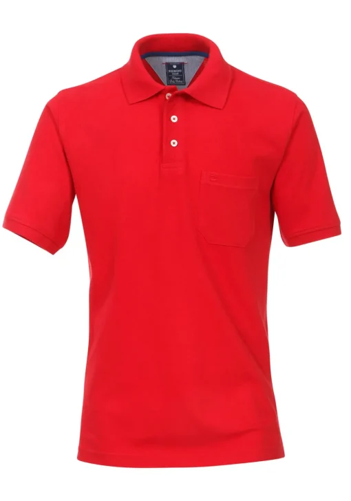 Redmond regular fit poloshirt, rood