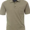 Redmond regular fit poloshirt, olijfgroen melange