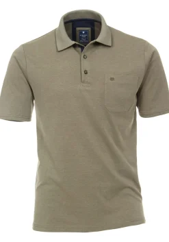 Redmond regular fit poloshirt, olijfgroen melange